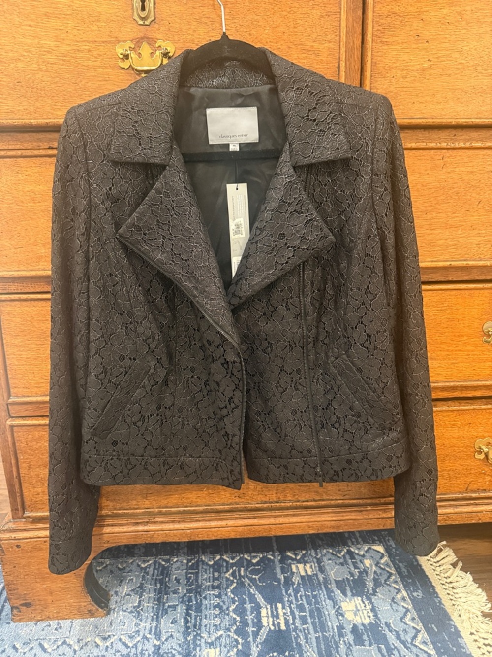 Classiques Entier Black Floral Lace Blazer